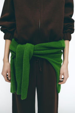 SOFT ZIP-UP SWEATSHIRT - Zara фото 12