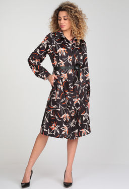 Платье Verita 2192 чёрный цветы