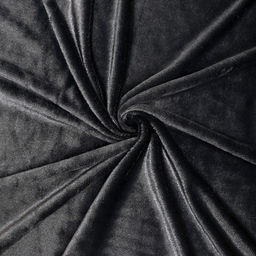 Лоскут для рукоделия «Мех» на трикотажной основе, 100×150 см, цвет чёрный