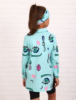 РБ006 Рубашка Пикассо (ментоловый) без повязки - Милаша фото 6