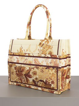 LACCOMA сумка WJB8279-13-желтый/белый эко кожа хлопок фото 2