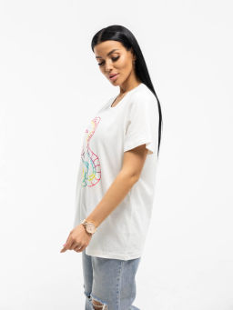 Футболка женская, цвет белый - Барболета фото 2