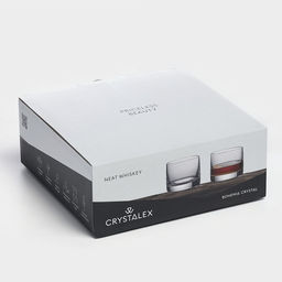 Набор стаканов для виски «Идеал», 110 мл, 4 шт., хрустальное стекло, прозрачный