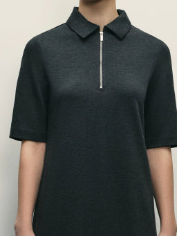 Платье с воротником поло на молнии / Zarina  фото 5