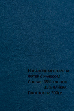 Арт.2902 Костюм женский с начесом 44-52 Цвет:верх-джинс,низ-джинс