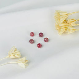 Бусины для украшений из мадагаскарского Розового кварца (10 шт)