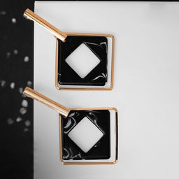 Серьги ассорти «Иллюзия», цвет чёрный в золоте
