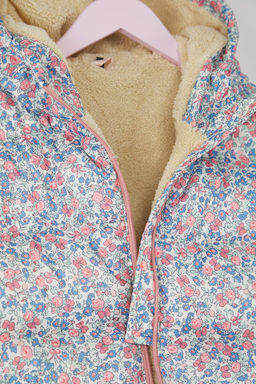 Cok Renkli Kal?n Kapusonlu Regular K?z Cocuk Mont TKDAW26MO00009 - Trendyolmilla фото 4