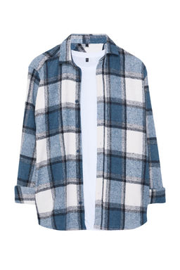 TRENDYOL MAN Lacivert Regular Fit K?sl?k Oduncu Kareli Gomlek TMNAW21GO0730 - Trendyolmilla фото 10