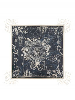 Платок жен. виск+шерсть 130х130 LDR33-956-12 - Labbra фото 3