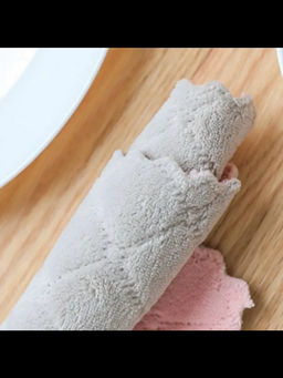 Салфетки для уборки 25x25 см, 3 шт: микрофибра, разноцветный - Фабрика снов фото 3