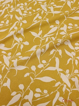 Креп-вискоза с эфф. жатости Лелея цв.горчичный, ш.1.41м, вискоза-100%, 120гр/м.кв