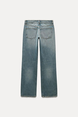 FEW ITEMS LEFT TRF WIDE-LEG LOW-RISE JEANS - Zara фото 4