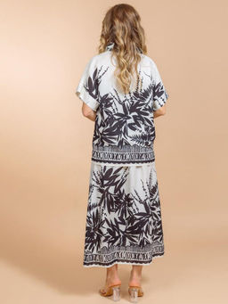 Костюм юбка и блузка (вискоза,лен) №25-209-1 (Лето-2025)