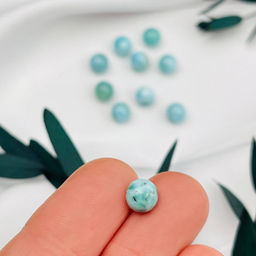 Бусины для украшений из Ларимара (10 шт)