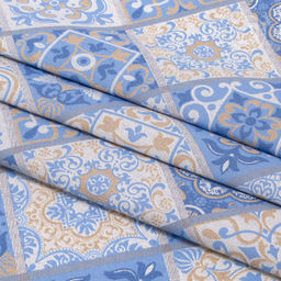 Шторы для кухни с подхватом Сицилия 145*180/Шторы: 2 шт.- 145*180, подхваты: 2 шт. Шторы "АРТ ДИЗАЙН" для кухни