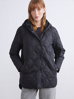 Kap??onlu Kapitone Oversize Kad?n ?i?me Mont