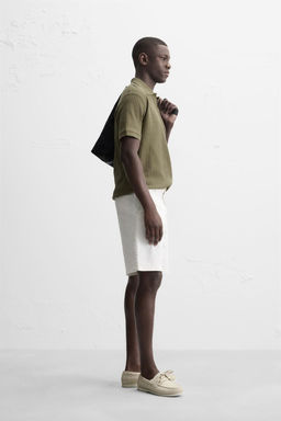 CHINO REGULAR FIT BERMUDA SHORTS - Zara фото 4