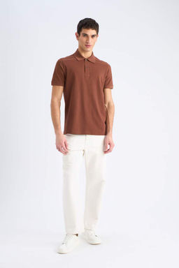 Regular Fit K?sa Kollu Basic Duz Pike Polo Tisort - Defacto фото 5