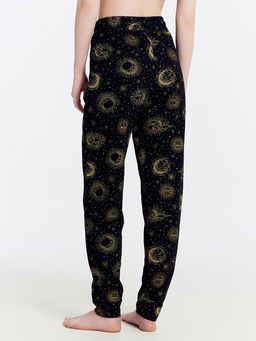 Брюки женские черные с созвездиями - Mark formelle фото 4