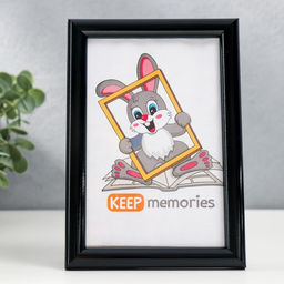 Фоторамка для фото 10×15 см Keep memories, Eliza, пластик, чёрный