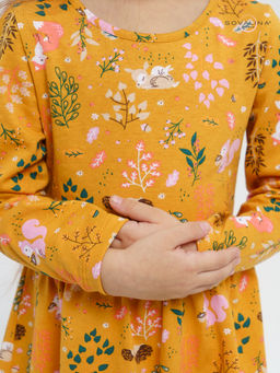 Платье Эля ежики на горчице - Sovalina фото 13