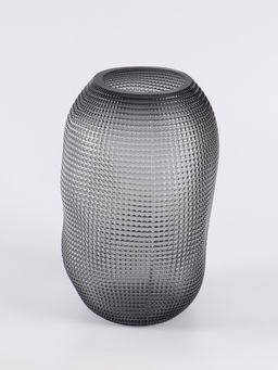 Ваза «Аллесио», 30×20 см, стекло, чёрная