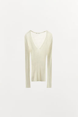 100% WOOL RIB TOP - Zara фото 4