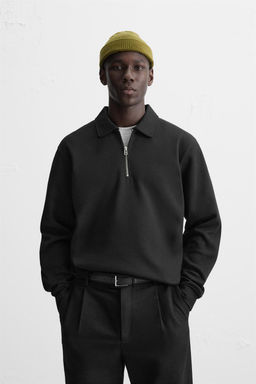 INTERLOCK ZIP POLO SHIRT - Zara фото 18