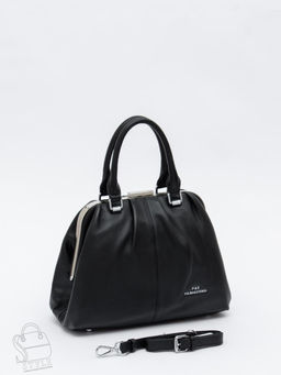 Сумка женская кожаная 9687Y black Polina&Eiterou