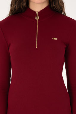 Kad_n Bordo Sweatshirt Sepette S_rpriz _ndirim - U.s. polo assn фото 6