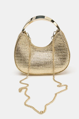 BOLSO DETALLE ASA MET?LICA / Dorado - Zara фото 3