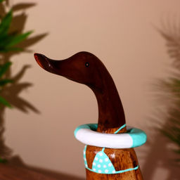 Сувенир «Утка в купальнике», 45 см, дерево