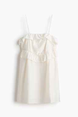 Vestido de volantes con tirantes espagueti