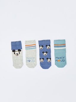 Mickey Mouse Desenli Erkek Bebek Soket ?orap 4l? - Waikiki фото 2