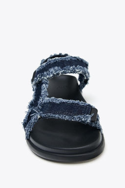 DENIM PLATFORM SANDALS - Zara фото 16