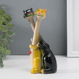 Фигурка полистоун обнимашки Кошка с котом - танго, 17.3?7?4.2 см