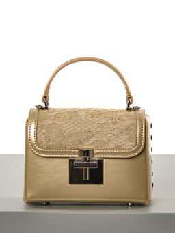 LACCOMA сумка F2100-золотистый натуральная кожа  фото 3