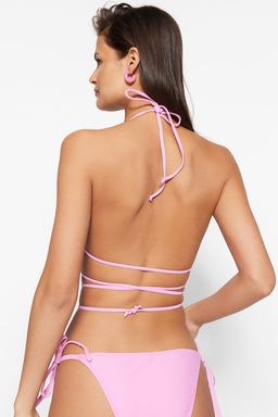 TRENDYOLMILLA Pembe Ucgen Boncuk Aksesuarl? Bikini Ustu TBESS23BU00235  фото 6