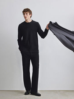 Bisiklet Yaka Erkek Sweatshirt