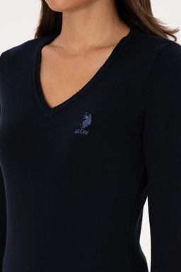 Kad_n Lacivert Basic Kazak Sepette S_rpriz _ndirim - U.s. polo assn фото 7