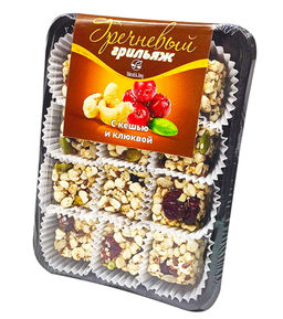 Enjoyment "Грильяж Гречневый с кешью и клюквой", конфеты 80 г.