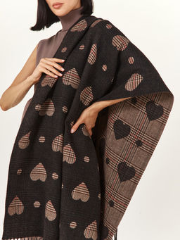 в составе ШЕРСТЬ  и КАШЕМИР Большой, мягкий, теплый  двусторонний палантин - Tantino фото 7