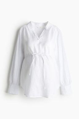 MAMA Camisa popover de lino - H&m фото 4