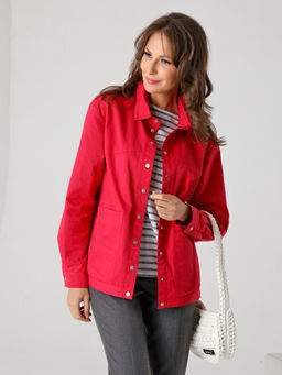 23139 Ветровка без подкладки малиновый