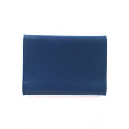 Обложка для паспорта Croco-П-402 (5 карм) натуральная кожа синий бергамо (47) 264842  фото 2