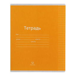 Комплект тетрадей из 10 штук, 12 листов в клетку Calligrata Однотонная Классика яркая, обложка мелованная бумага, ВД-лак, блок офсет  фото 5