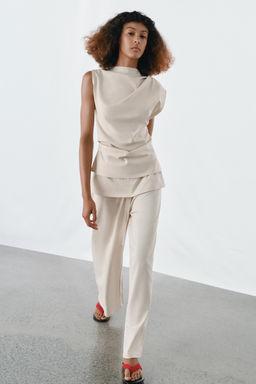 PANTAL?N HEAVY COTTON FAJIN / Crudo - Zara фото 2