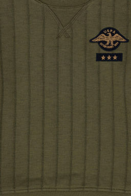 Толстовка цвета хаки для мальчика - U.s. polo assn фото 7