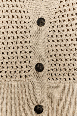 OPEN KNIT WAISTCOAT - Zara фото 8